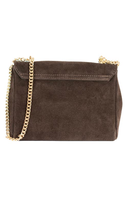 Persaman New York Suede Shoulder Bag In Brown