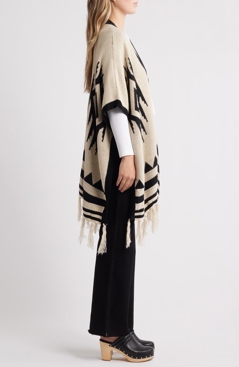 NIKKI LUND Azny Cotton Blend Ruana, Alternate, color, 