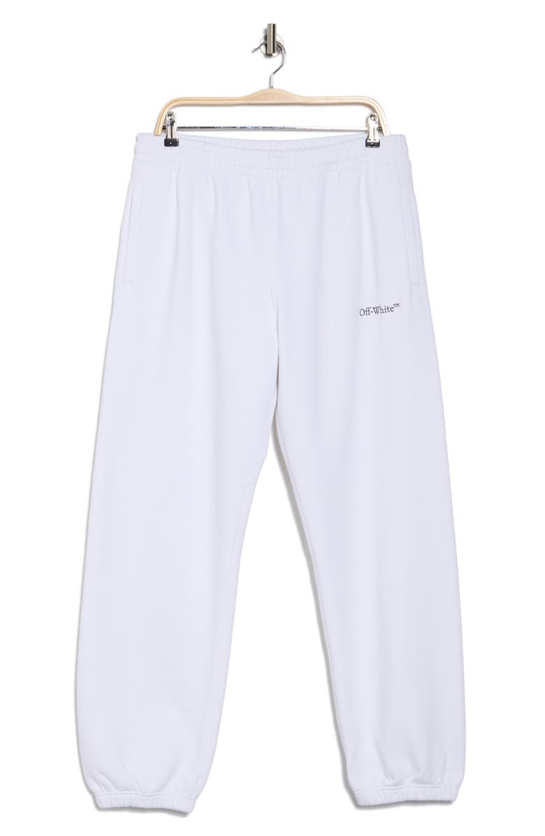 Off-White Caravaggio Lute Slim Sweatpants, Alternate, color, White