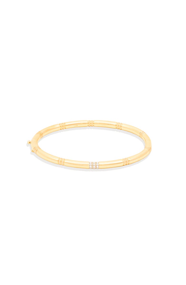 Campbell + Charlotte Crew Bangle Bracelet - Diamond, Main, color, Diamond- Gold