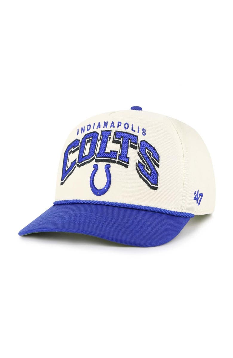 '47 Men's '47  Cream Indianapolis Colts Pomona Rope Adjustable Hitch Hat, Main, color, Cream