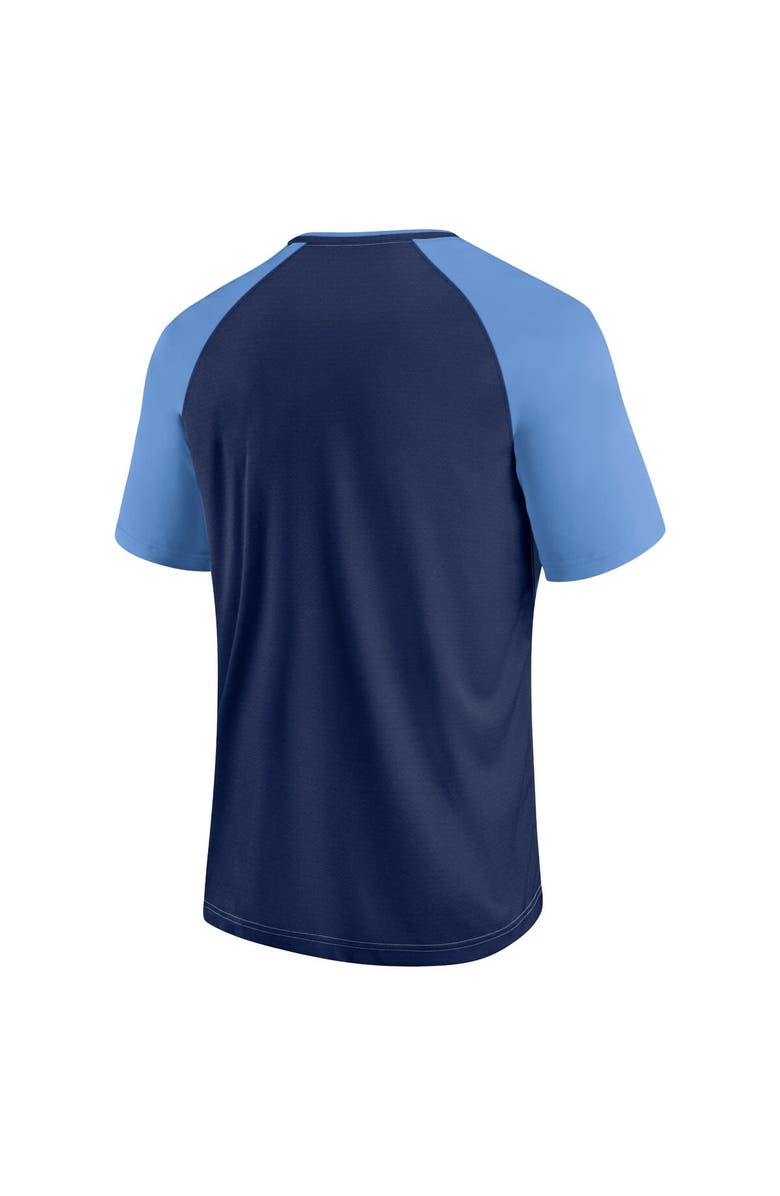 FANATICS Men's Fanatics Branded Sky Blue New York City FC Attacker Raglan T-Shirt, Alternate, color,