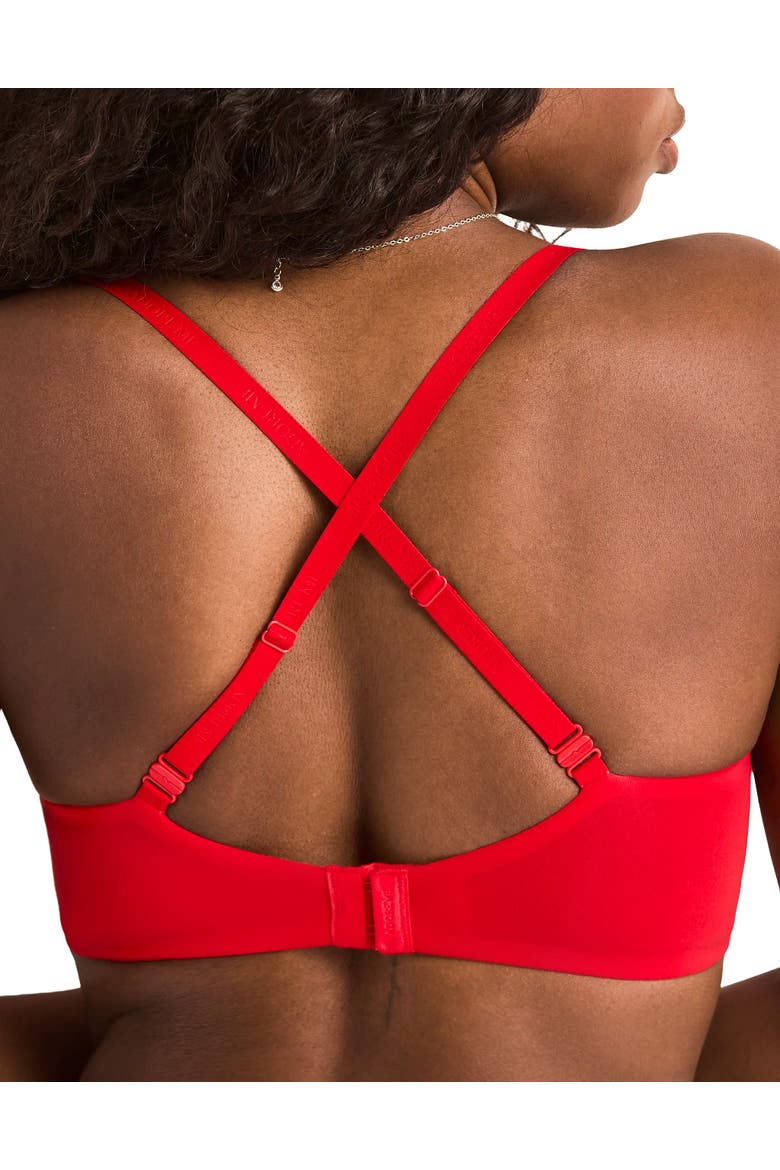 Natalya Push Up Plunge Bra, Alternate, color, Bright red
