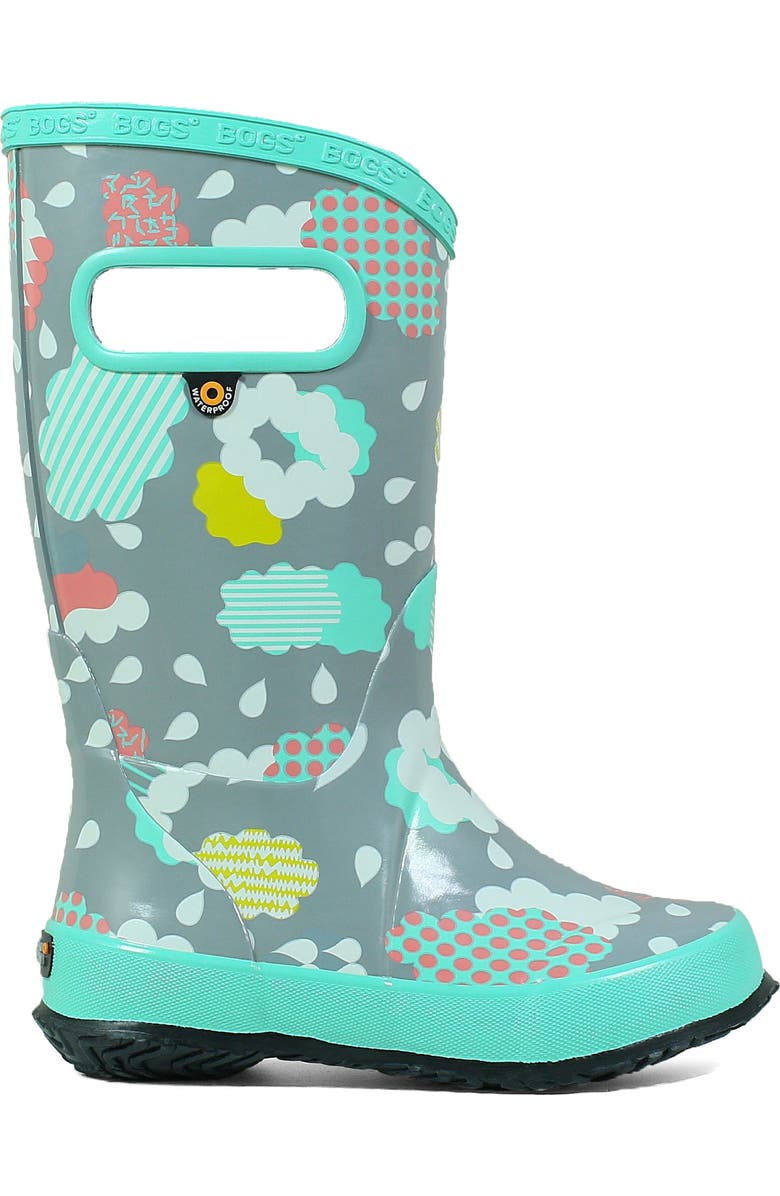 Bogs Clouds Waterproof Rain Boot, Alternate, color,