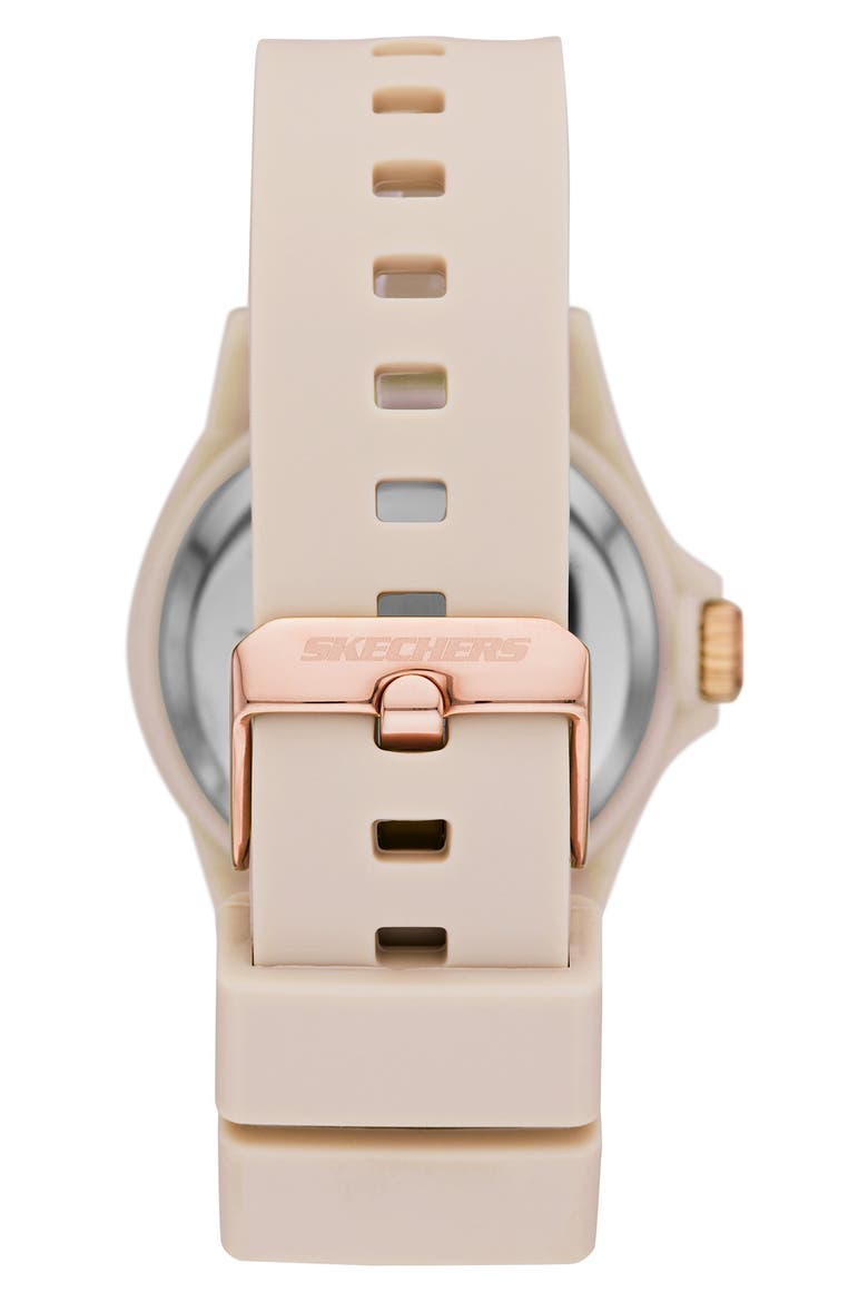 Rosencrans Quartz Silicone Strap Watch, 40mm, Alternate, color, BLUSH/ PINK