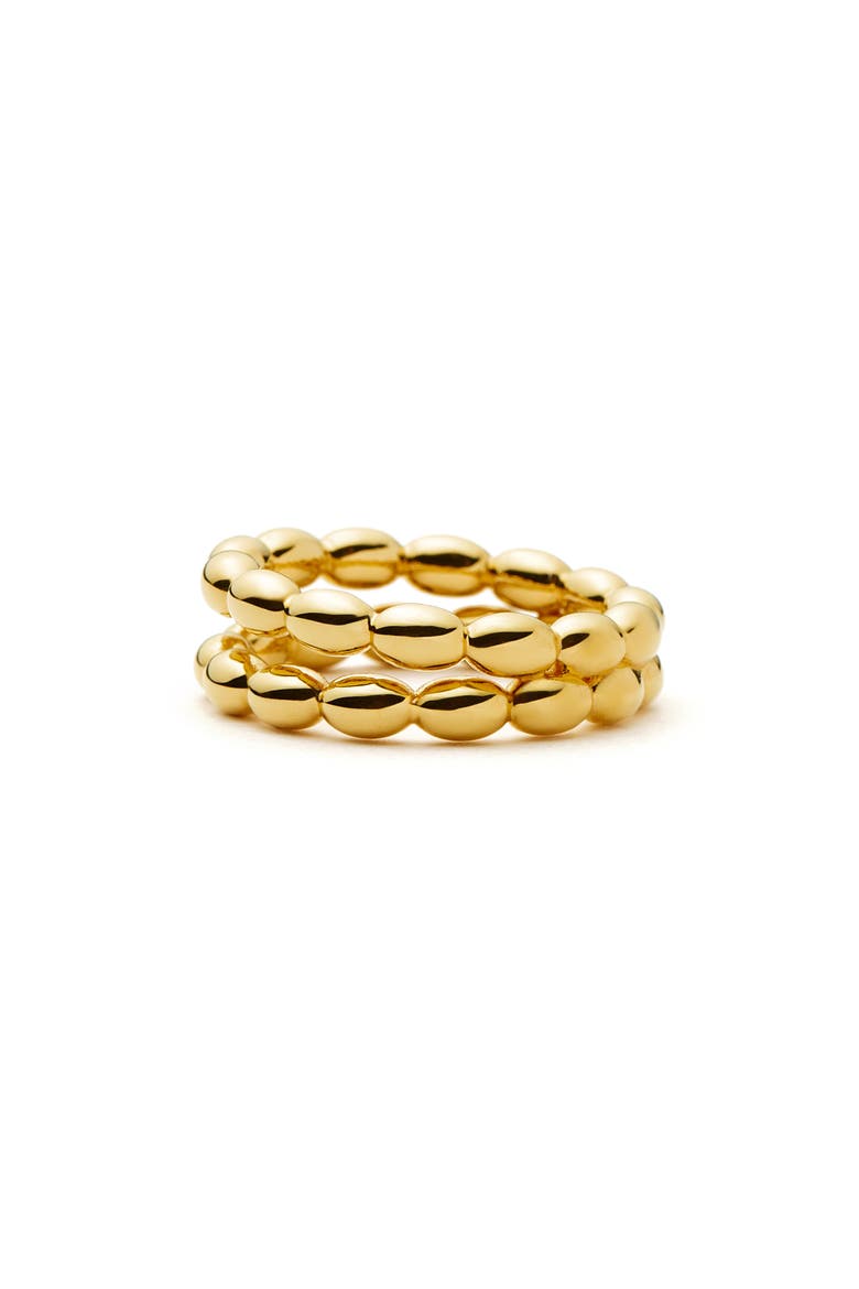 Molten Olive Stacking Ring, Alternate, color, GOLD