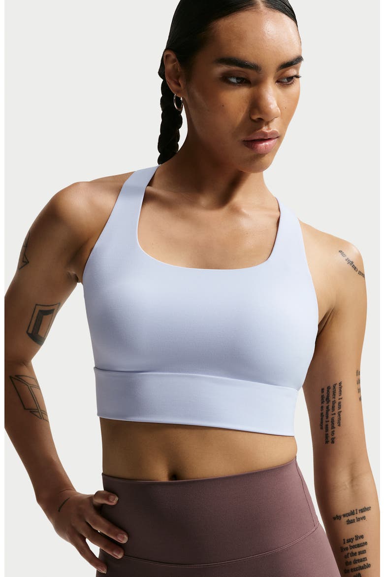 Zenvy Light-Support Sports Bra, Alternate, color, HYDROGEN BLUE/ COOL GREY