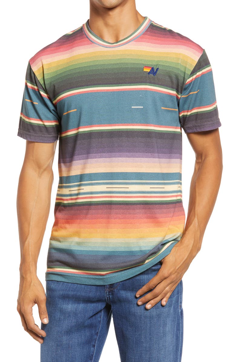 Aviator Nation Stripe T-Shirt, Main, color, 