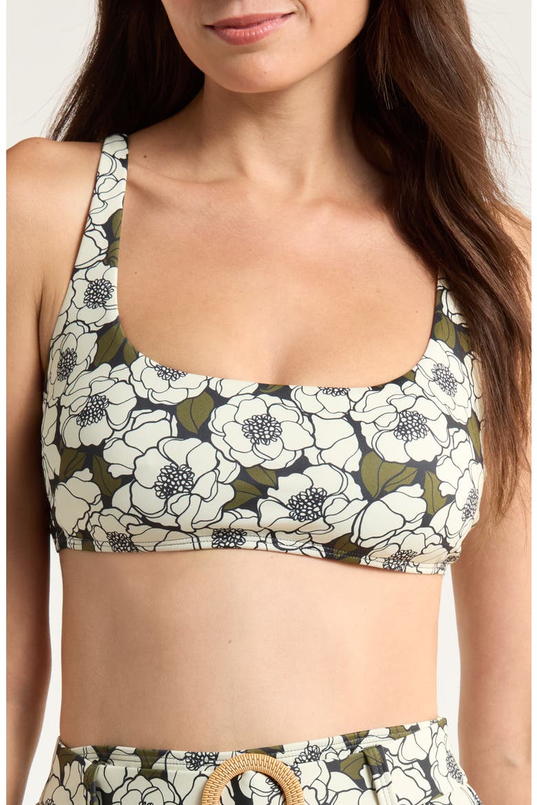 Conny Floral Bikini Top, Main, color, BLACK OLIVE FL OUTLINE POPPIES