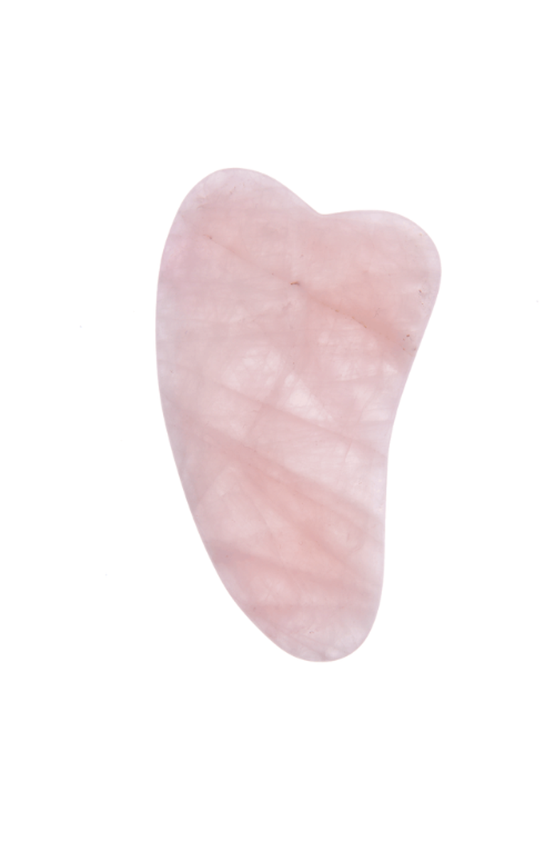 White Lotus Beauty Premium Rose Quartz Crystal Facial Set, Alternate, color, Pink