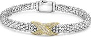 LAGOS Embrace Pavé Diamond Center X Bracelet