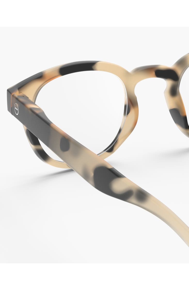 IZIPIZI #C 49mm Square Reading Glasses, Alternate, color, Light Tortoise