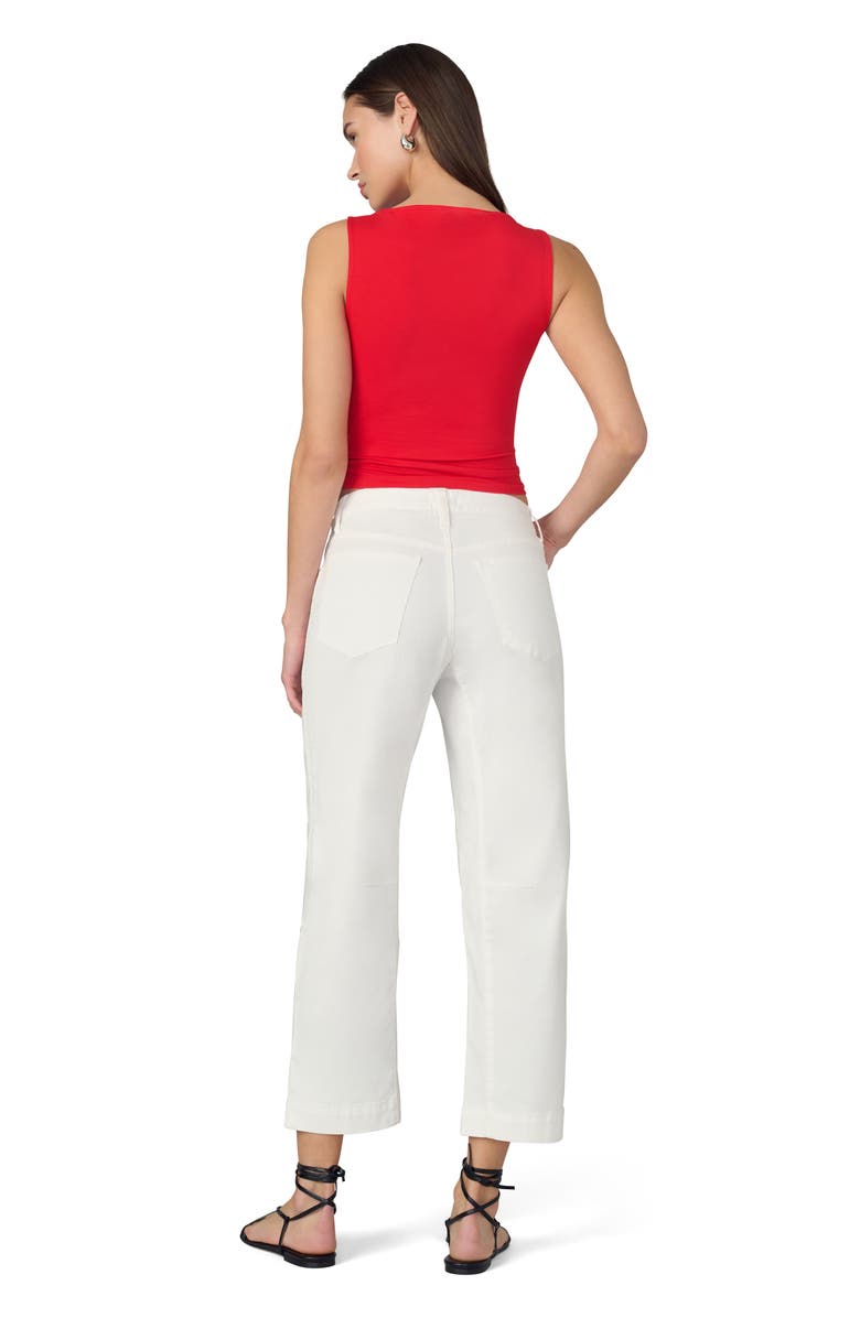 Joe's Jeans The Wilder High Waist Crop Relaxed Barrel Jeans, Alternate, color, White