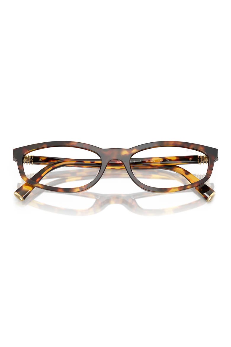 54mm Irregular Sunglasses, Alternate, color, HONEY HAVANA / CLEAR