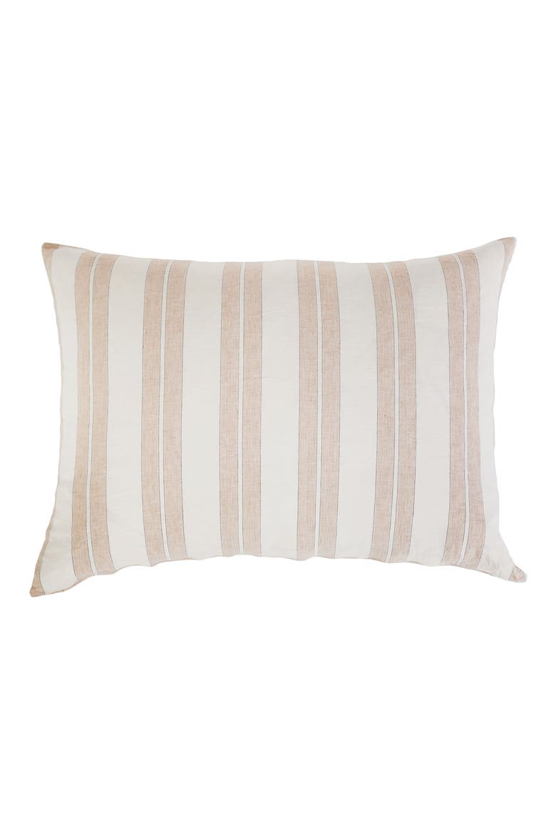 Carter Stripe Sham, Main, color, IVORY/ AMBER
