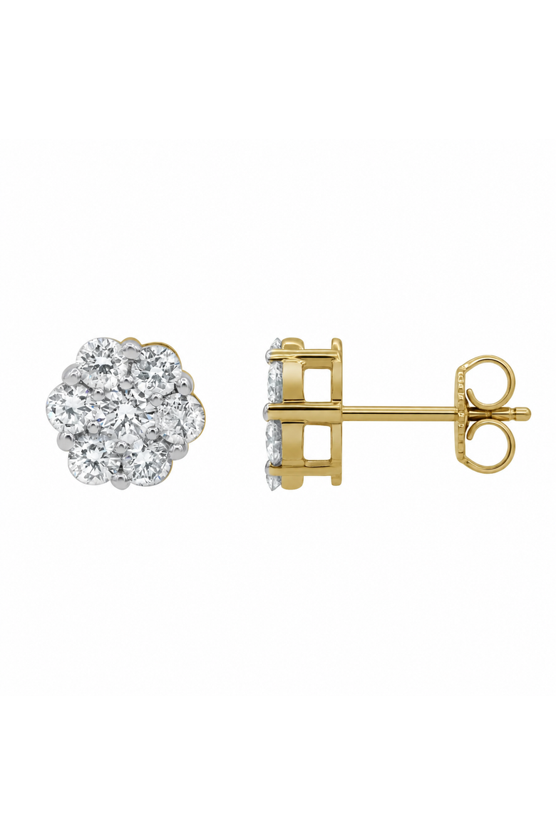 Iconic 14K Yellow Gold Diamond Earrings - 0.73ct., Main, color, 14K Yellow Gold