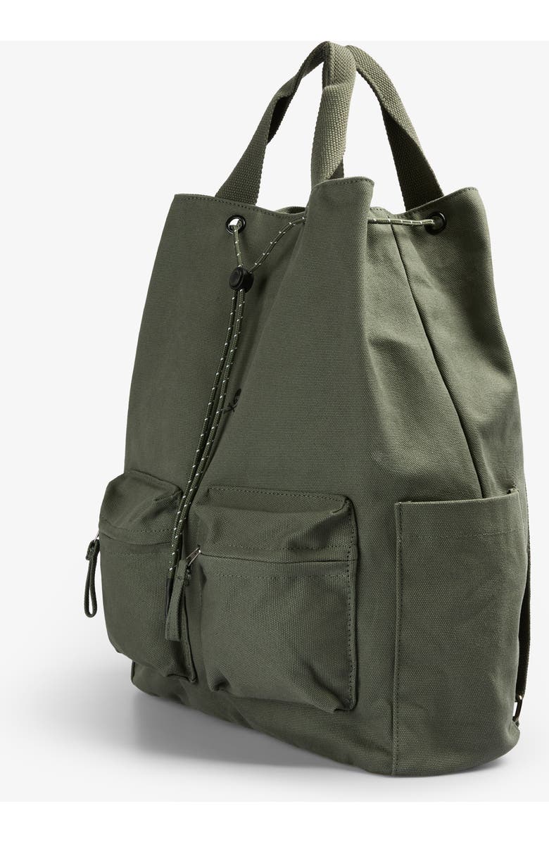 Scalpers Canvas Drawstring Backpack, Alternate, color, Khaki