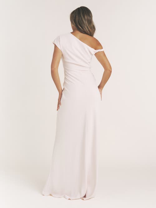 Six Stories Robyn Asymmetrical Twist Maxi Dress In White
