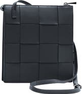 Ecotorie Polly Woven Leather Crossbody Bag