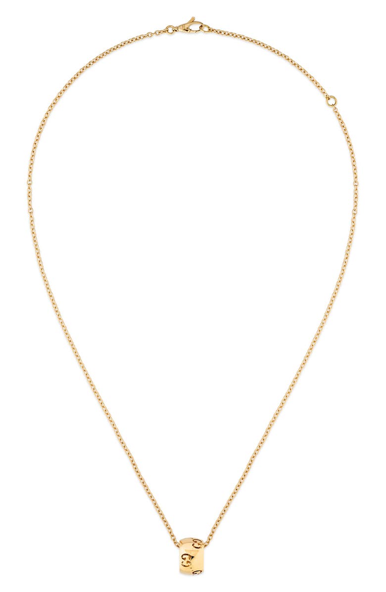 Gucci Icon Pendant Necklace, Alternate, color, Yellow Gold2