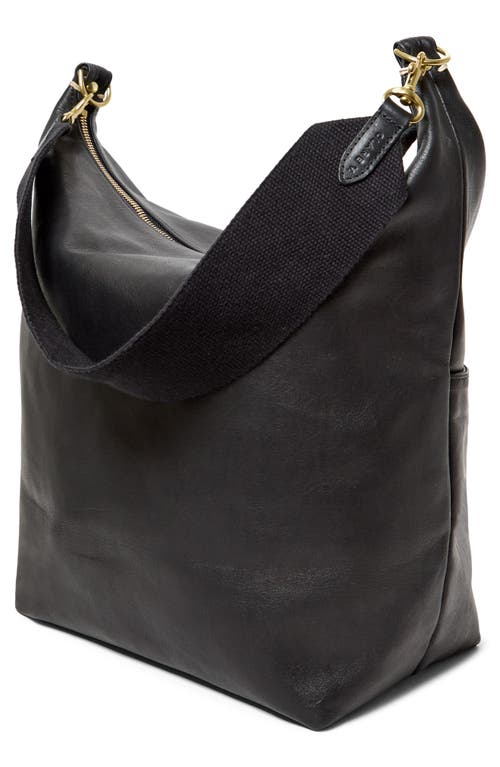 Clare V . Sophie Leather Hobo Bag In Black