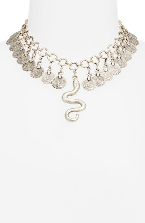 Child Of Wild Shahmaran Statement Collar Necklace