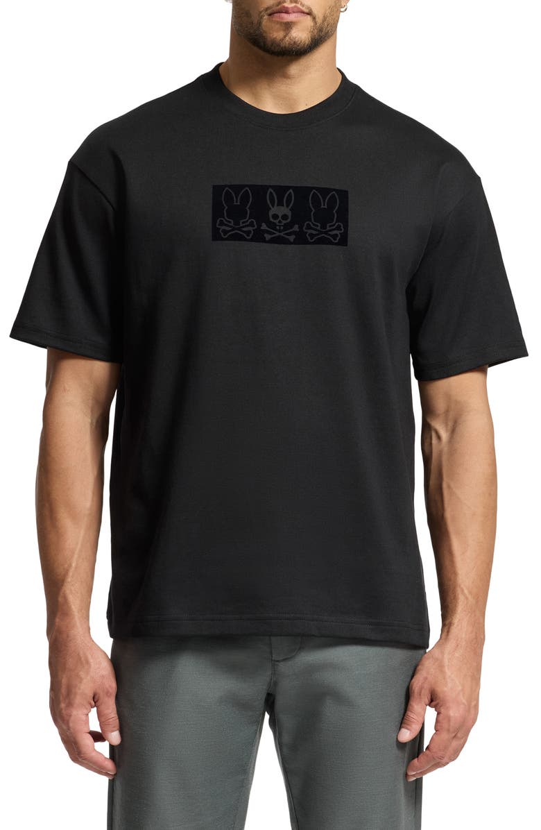 Psycho Bunny Romeo Relaxed Heavyweight Cotton Graphic T-Shirt, Main, color, 