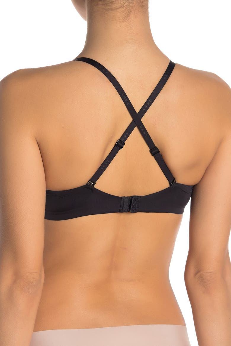 Underwire Convertible T-Shirt Bra, Alternate, color, DK BLACK