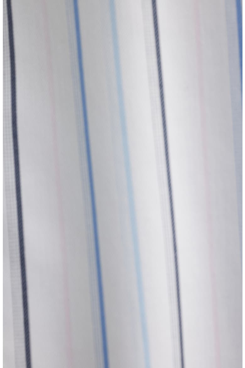 Modern Fit Stripe Non-Iron Cotton Twill Dress Shirt, Alternate, color, BLUE