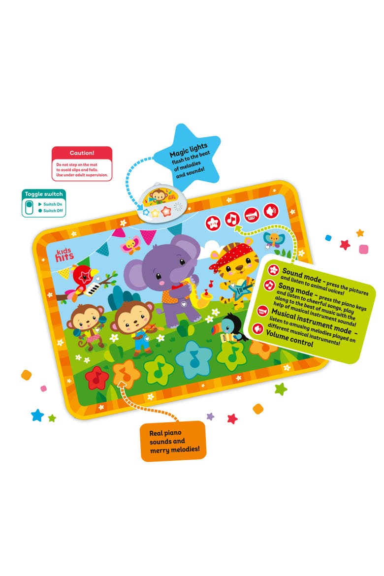 Music Activity Floor Pad, Alternate, color, Multicolored