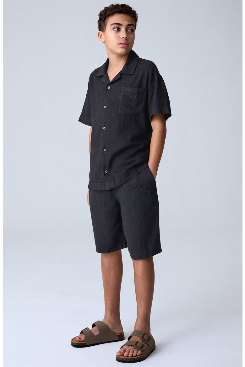 Kids' Shirt and Shorts Set, Alternate, color, GREY