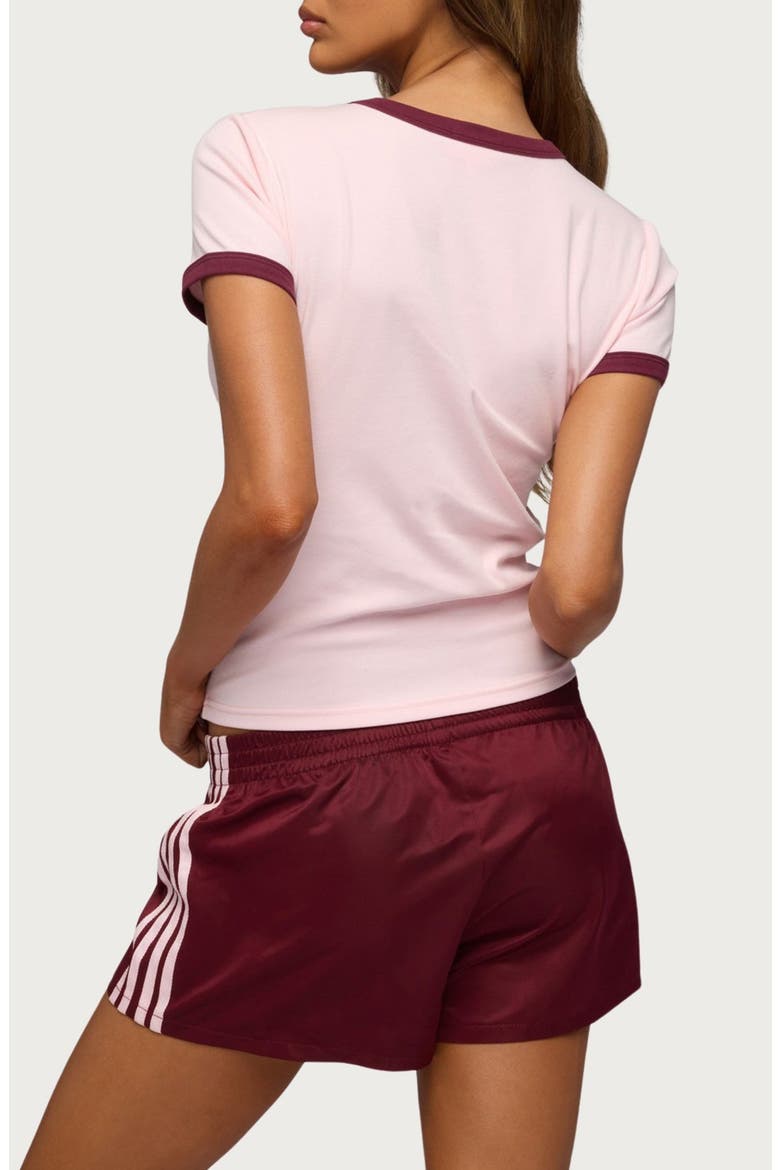 Zeke Contrast Trim T-Shirt, Alternate, color, PINK