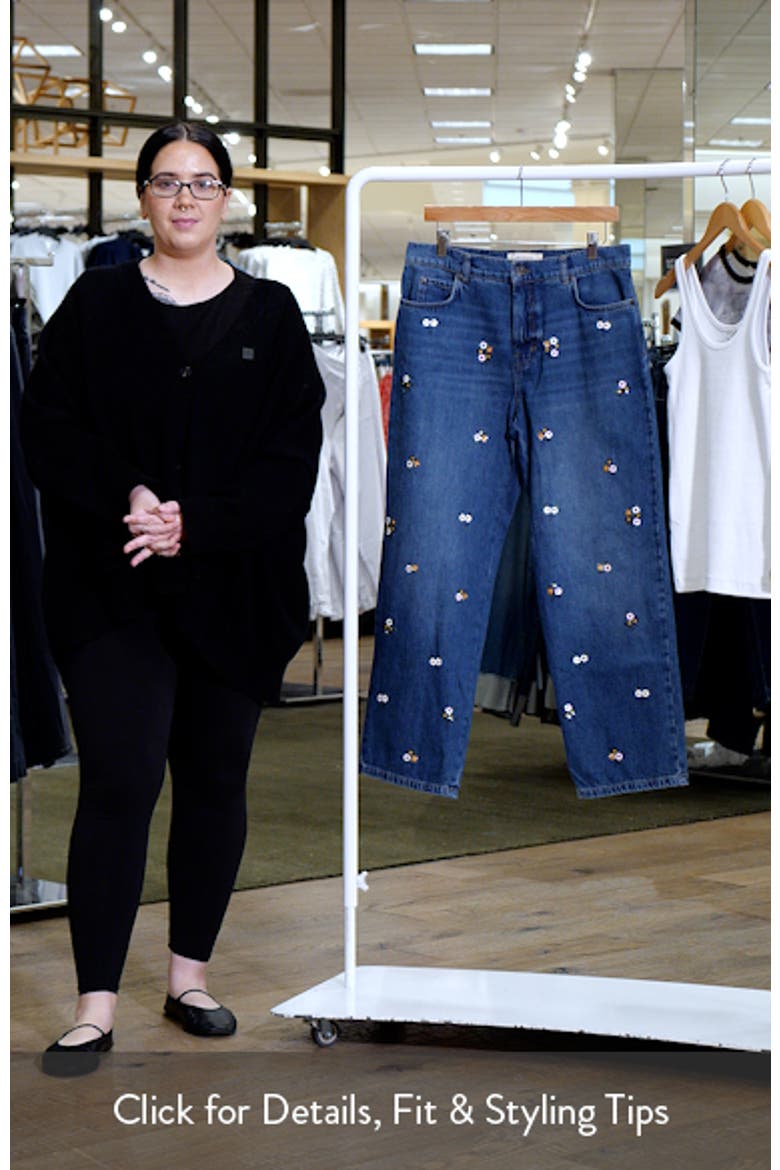Manetta Floral Detail Jeans video