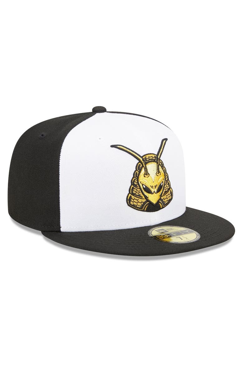 Men's New Era White/Black Salt Lake Bees Marvel x Minor League 59FIFTY Fitted Hat, Alternate, color, White