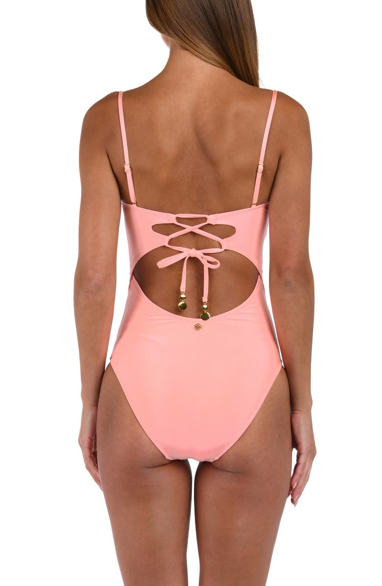 Sunshine 79 Bandeau One-Piece Swimsuit, Alternate, color, Blossom