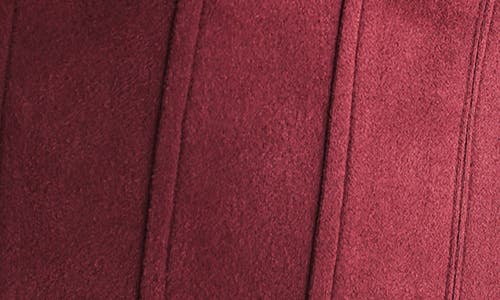 Lush Faux Suede Minidress In Red