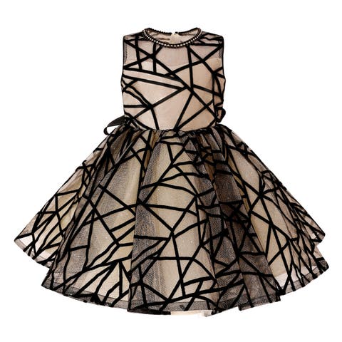 Patterned Ribbon Charm Dress