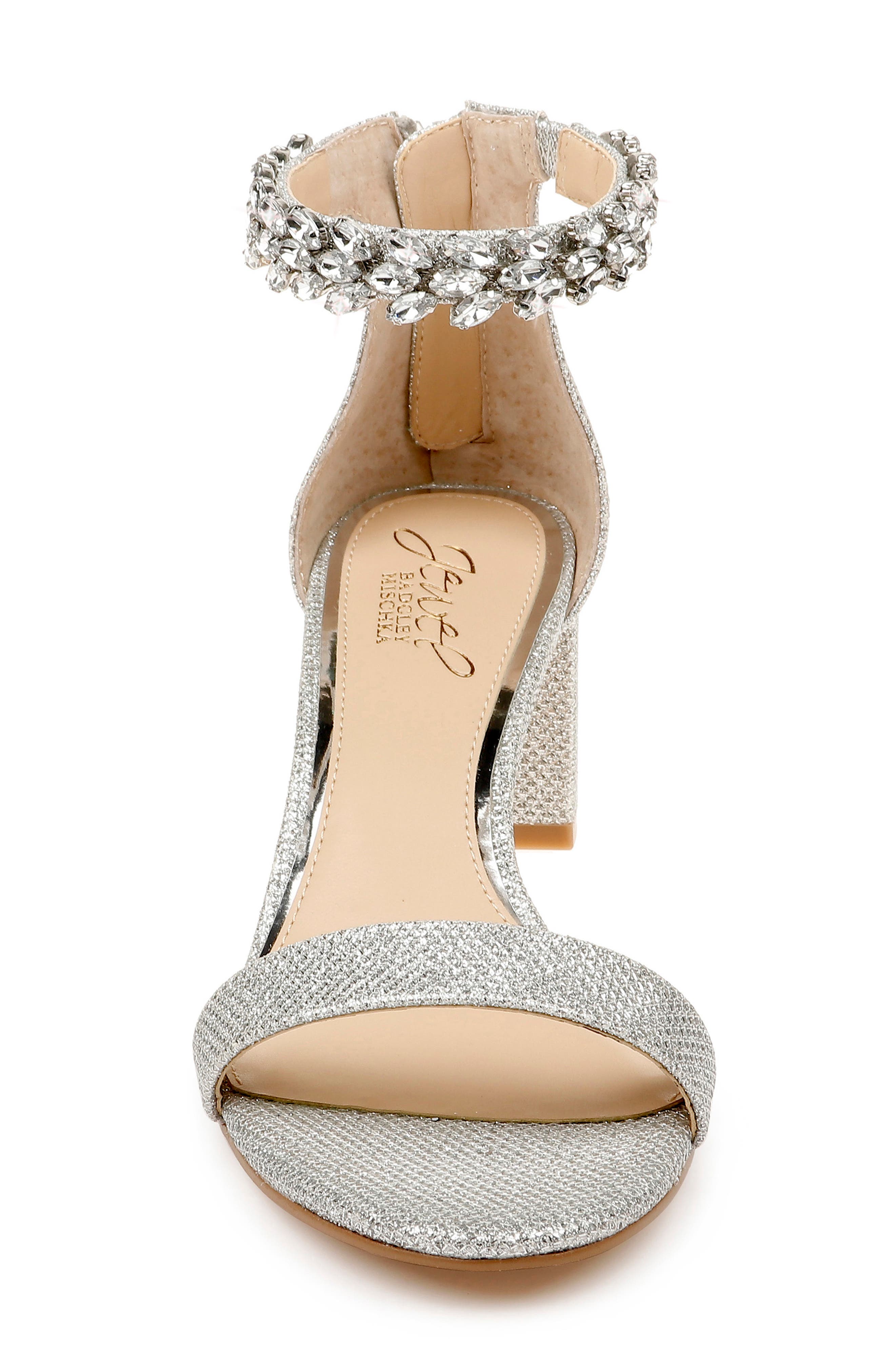 Jewel Badgley Mischka Bradley Ankle Strap Sandal, Alternate, color, 