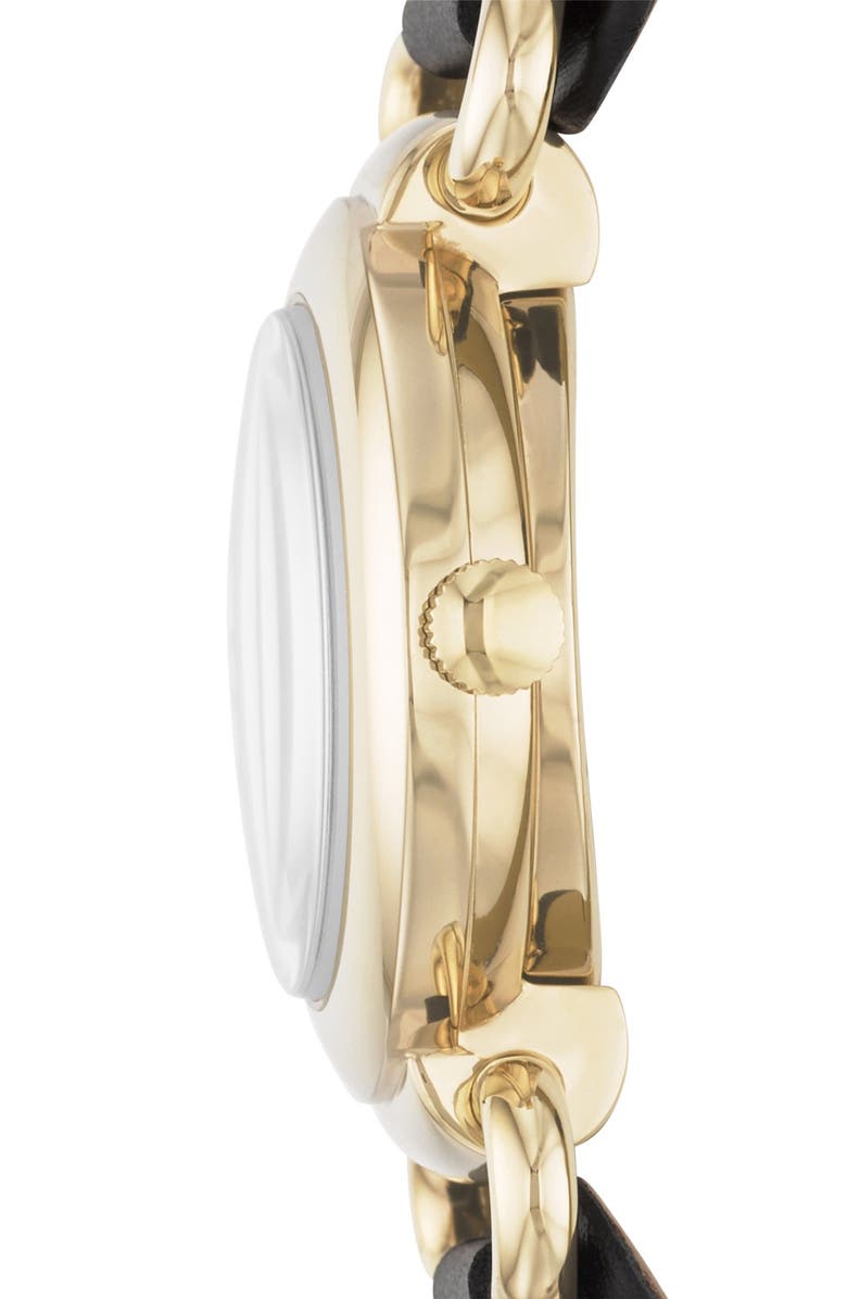 MARC BY MARC JACOBS 'Small Molly' Leather Strap Watch, 30mm, Alternate, color, 