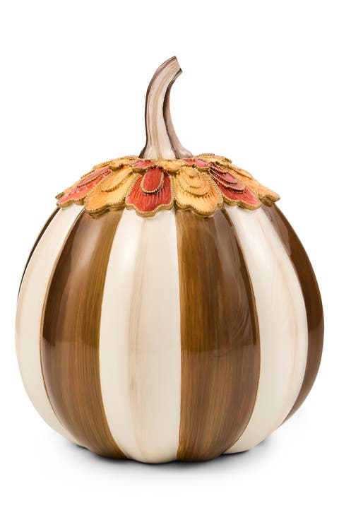 Harvest Glow Chocolate Stripe Pumpkin