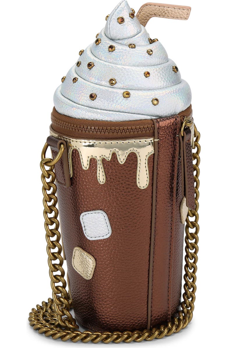 Kurt Geiger London Coffee Cup Shoulder Bag, Alternate, color, Open Brown