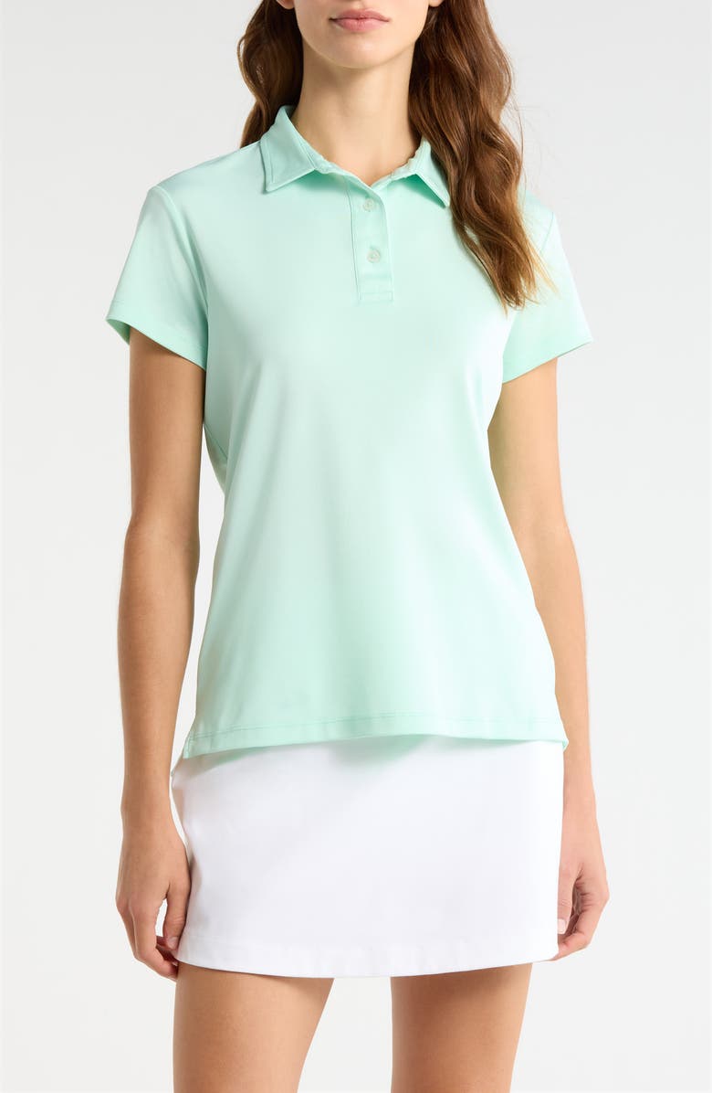 Swannies Ava Short Sleeve Performance Golf Polo, Main, color, Mint