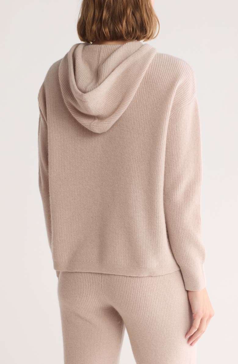 T Tahari Cashmere Pullover Hoodie, Alternate, color, 