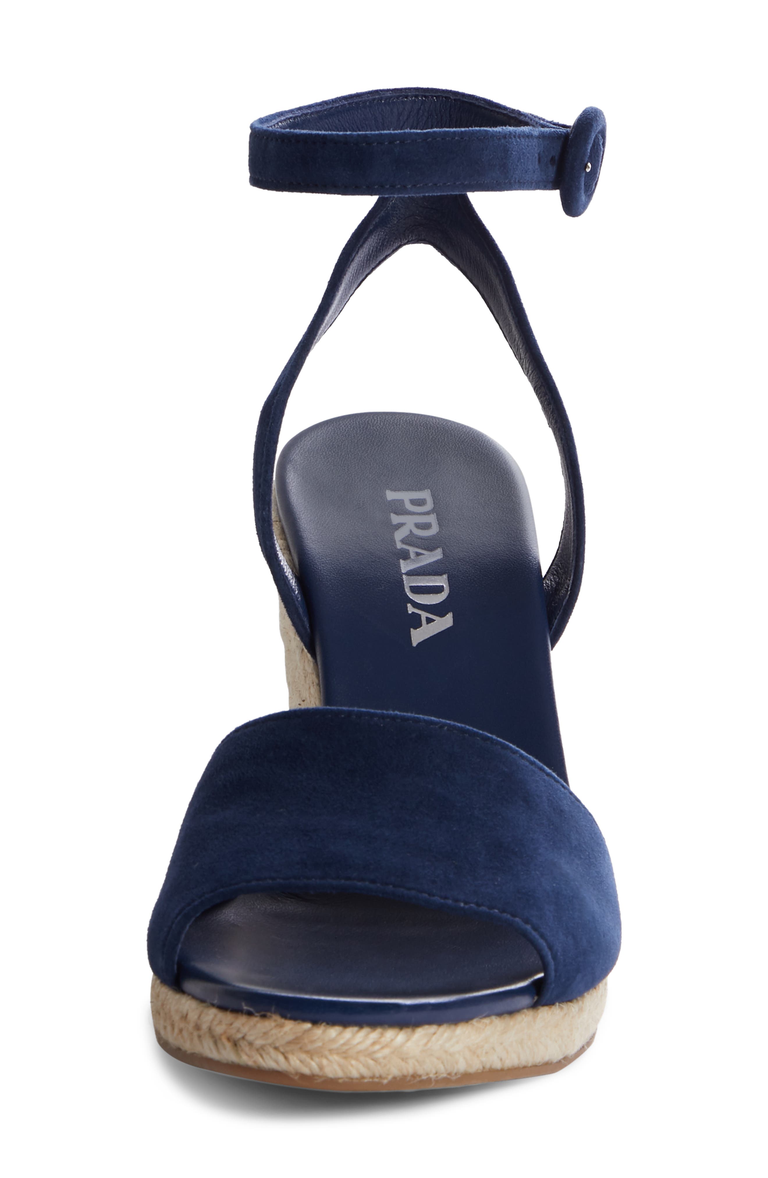 Prada Espadrille Wedge, Alternate, color, 