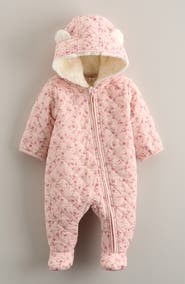 Nordstrom Hooded Quilted Fleece Lined Bunting