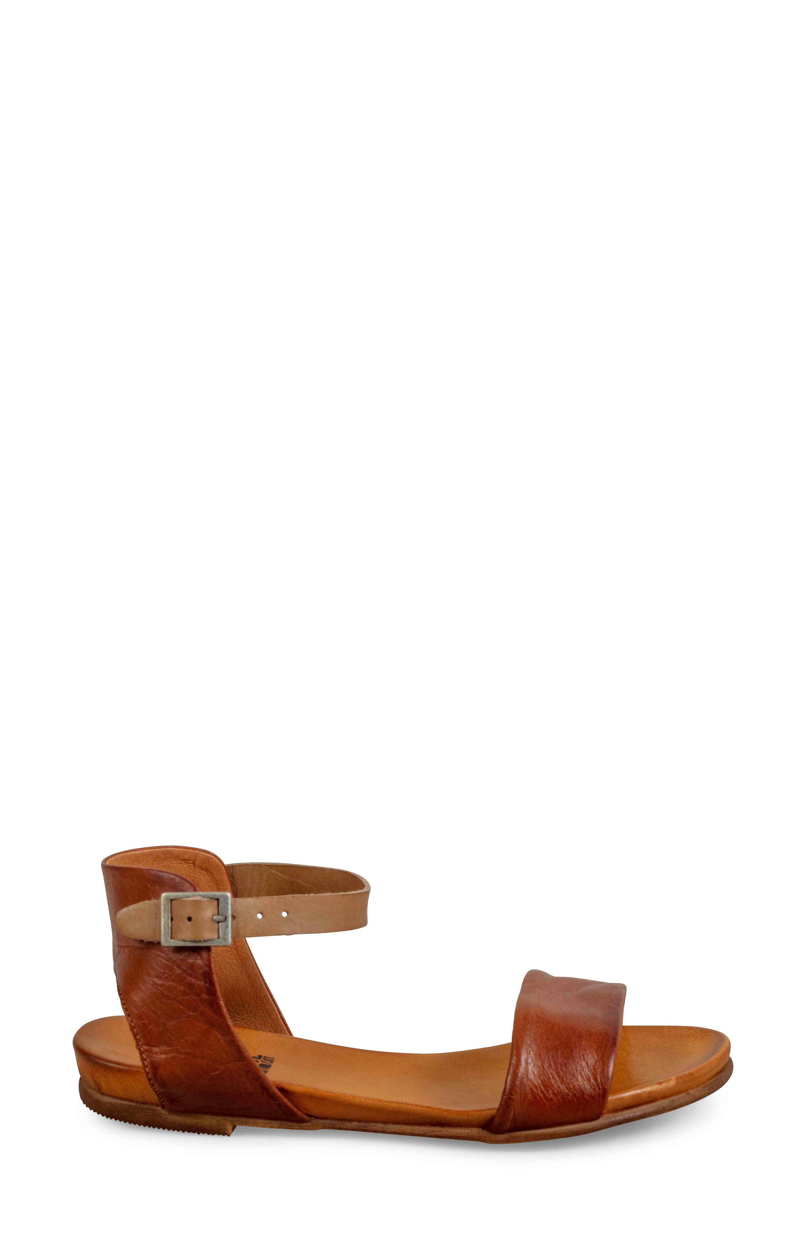 Miz Mooz Alanis Flat Sandal, Alternate, color, Brandy