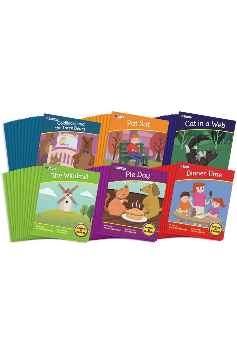 Letters & Sound Set 2 Fiction Educational Learning Boxed Set, Alternate, color, Multicolored