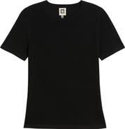 Anne Klein Luxe Washable Short Sleeve Wool Sweater