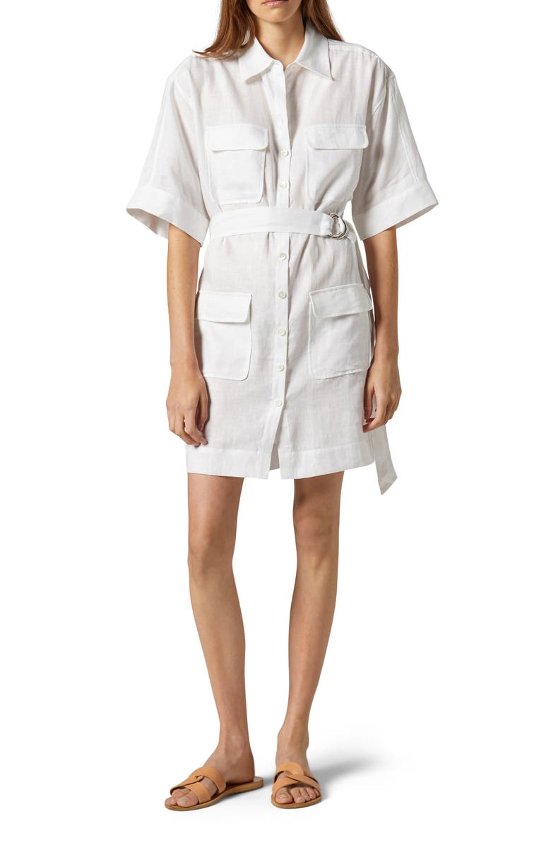 Equipment Oriel Linen Shirtdress, Main, color,