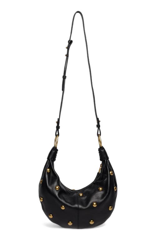 Walter Baker Miller Leather Mini Hobo In Black